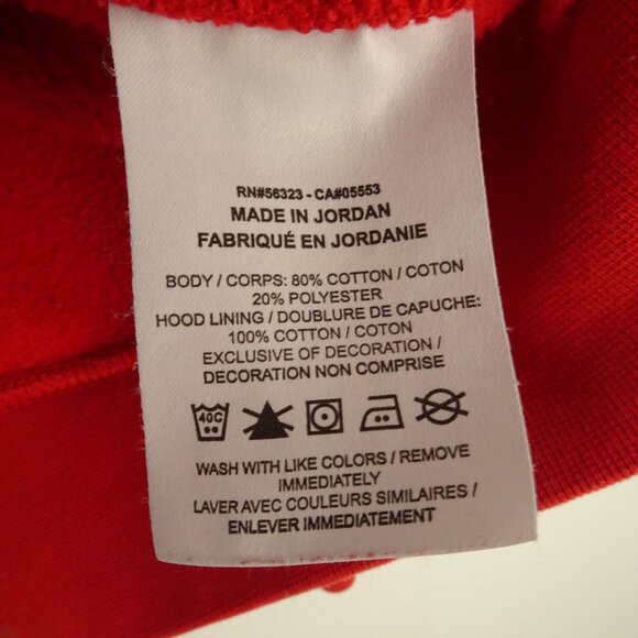 Vintage Nike Pullover Hoodie Logo Check Sweatshirt Men's Red Oversize Small - Picture 7 of 8